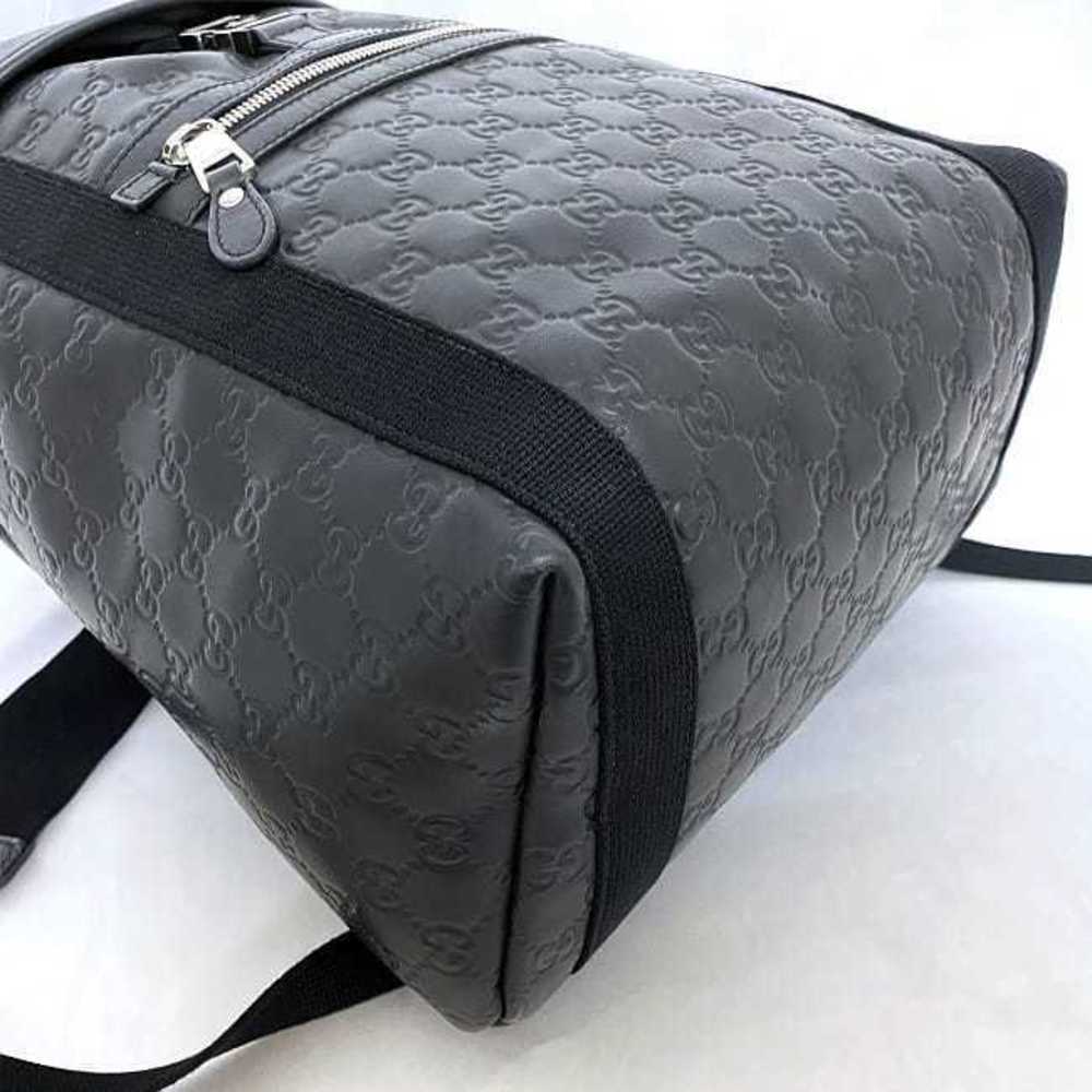 Gucci Drawstring Backpack Sherry Nylon Travel Bla… - image 5